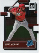 2022 Donruss Optic #85 Matt Vierling RC Philadelphia Phillies
