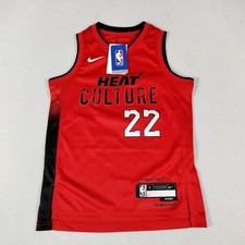 Miami Heat Jersey Youth Small NBA Basketball Jimmy Butler 22 City Edition Nike