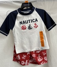 Nautica Boys Swimwear Set, 2T, 3pcs, NEW