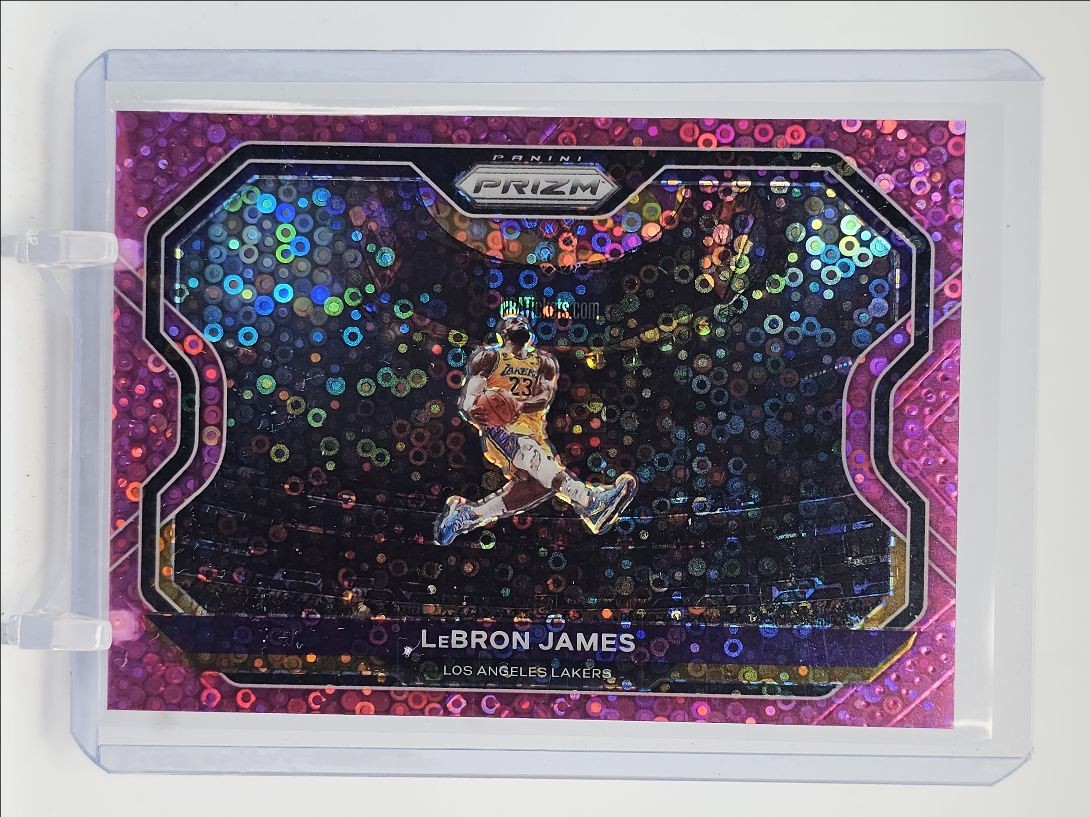 LEBRON JAMES 2020-21 PANINI PRIZM PINK FAST BREAK KOBE DUNK LAKERS /50 Q6053