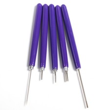 5pcs/1Set Paper Bead Roller Tool Pen Handle DIY Slotted Winding Pins Crafts Kit