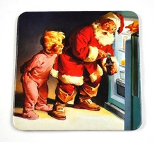 Coca-Cola Liège dessous de Verre dessous-de-Verre Coaster - Santa Réfrigérateur