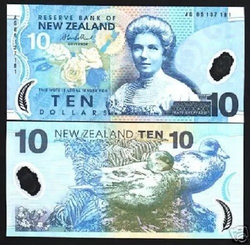 New Zealand 10 DOLLARS P-186 2005 Rare Date Polymer UNC NZ World Currency NOTE - Picture 5 of 6