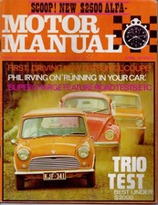 Motor Manual Magazine April 1970 Toyota Corona VW 1600 Alfa Morris Mini Ferrari