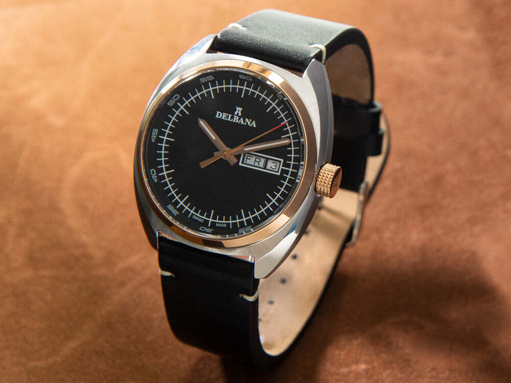 Delbana Classic Locarno Quartz Watch, 41.5mm, Leather strap Delbana Classic Locarno Quartz Watch, 41.5mm, Leather strap