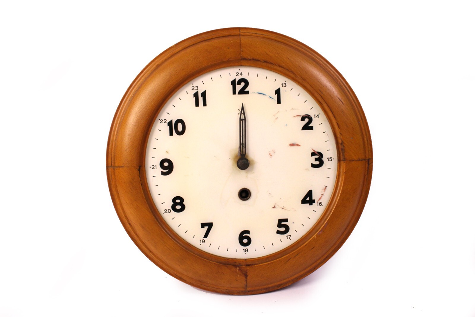 Junghans Wanduhr Pendeluhr Regulator Holz Pfeilkreuz Art Déco Antik