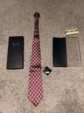 Eagles Wings TEXAS A&M AGGIES Mens Neck Tie Red Striped Football Basketball NEW