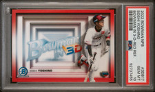 Soshi Yoshino #'d 1/5 - Red Refractor - 2022 Bowman NPB - PSA 10 Gem Pop 1