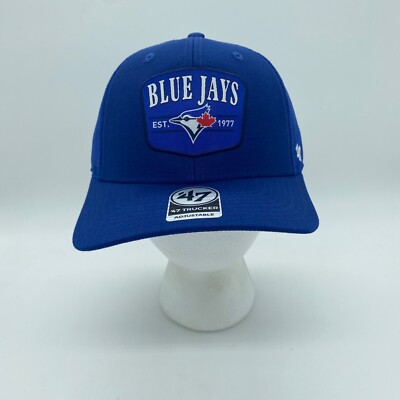 '47 Brand Trucker Toronto Blue Jays MLB Hat Cap Solid Blue Logo Adjustable