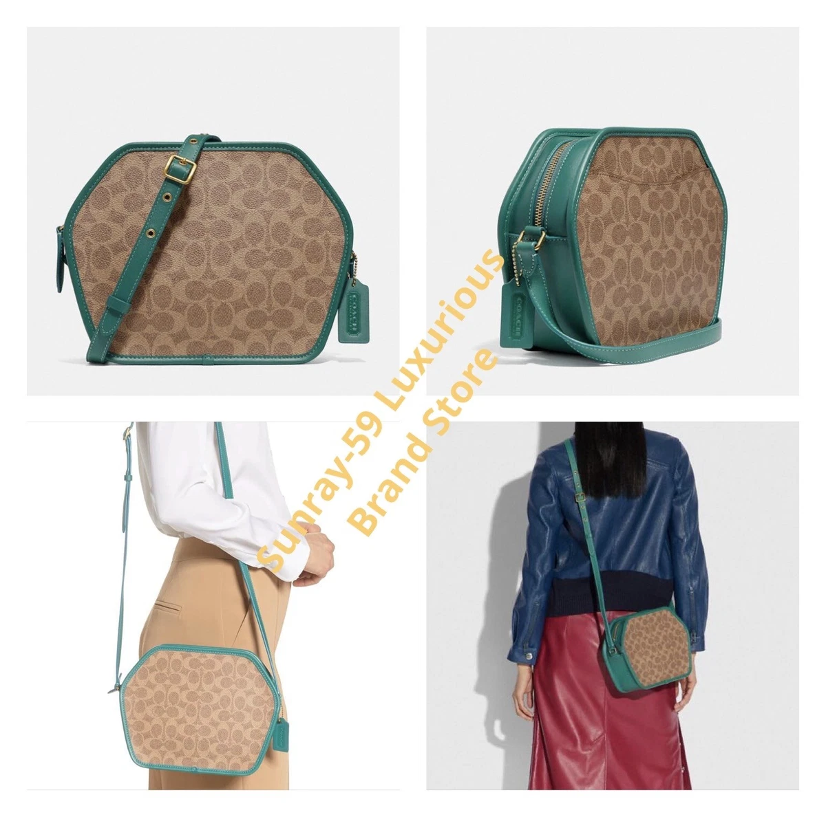 Zip geometric pouch coach Clearance