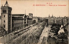 CPA AK BARCELONA Plaza de la Universidad SPAI...