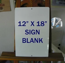 12" x 18" Aluminum Sublimation Sign Blanks LOTS OF 20, .032" Thick
