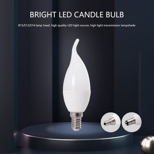 5W Dimmable E14 E12 B15 LED Chandelier Candle Light 220V 240V Bulb White Lamp AU - Picture 7 of 14