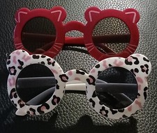 Lot of 2 Kids Cat Sunglasses Glasses