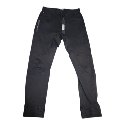 Karl Lagerfeld Paris Men's Core Modal Moto Jeans Size Small Black