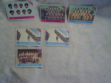 6-1975 TOPPS BASKETBALL CARDS TEAM LEADERS LOT, San Diego Sails,Virginia Squires