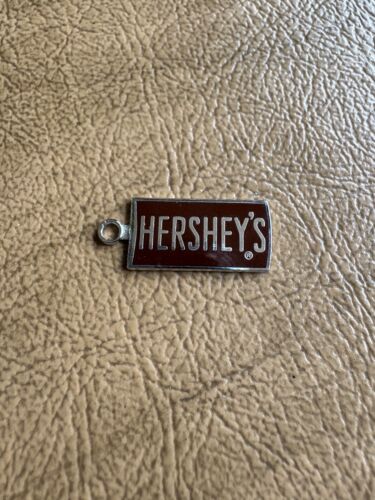 Kenney Sterling Silver ~ Hershey's Bar Charm ~ Brown Enamel ~ VINTAGE 1970's