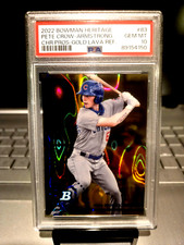 2022 Bowman Heritage #11/50 Pete Crow-Armstong Crh.Pros-Gold Lave Ref #83 Gem.10
