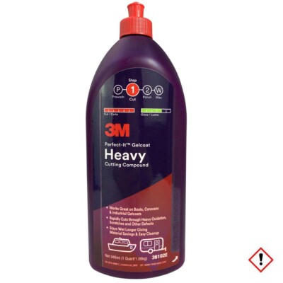 3M 946ml Gelcoat Heavy Cutting Compound Schleifpaste Politur Boot Wohnwagen