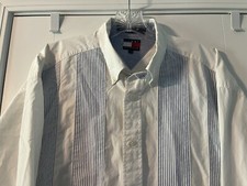 Tommy Hilfiger Button Down Button Front Shirt Size Large Free Shipping 