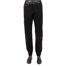 Philipp Plein Pantaloni Jogging In Ecopelle Blu Con Logo Nero 13589