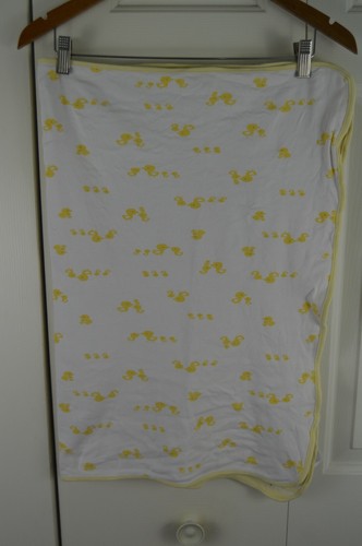 Child of Mine by Carter's Duck Baby Blanket Yellow Stripe I Love My Family Heart - Picture 9 of 9