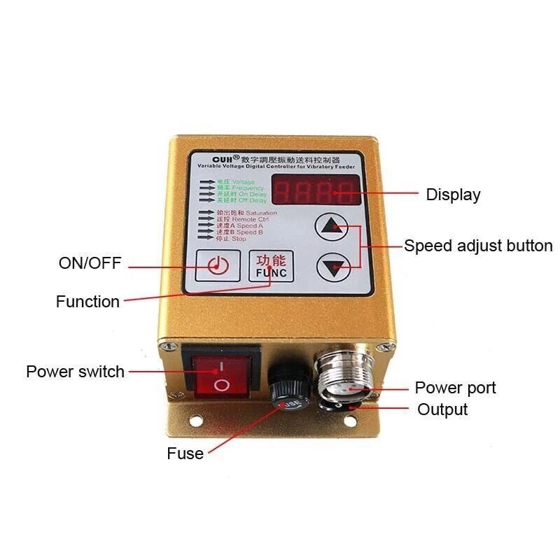 SDVC20-S Variable Voltage Digital Controller for Vibratory Feeder 5A 85-250V - Bild 3 von 4