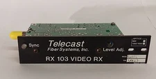 Telecast Fiber Systems  RX 103 Video Module  optics 1300/1550