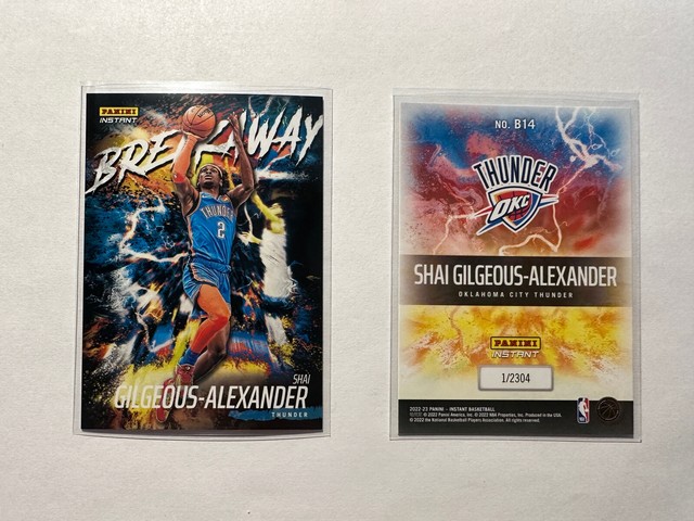 Shai Gilgeous-alexander 2022-23 NBA Panini Instant Breakaway #B14 1/2304