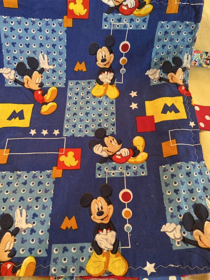 Mickey Mouse Baby Blankee Lovey Security  Plush Soft Handmade - Image 4 of 4