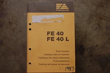FIAT ALLIS FE 40 Excavator Trackhoe Parts Manual book catalog list spare crawler