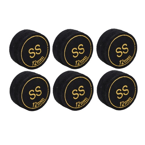 (SS) Billiard Pool Tips 6 Pieces Compact 12mm Snooker Tips For Home BAJ - Picture 16 of 24