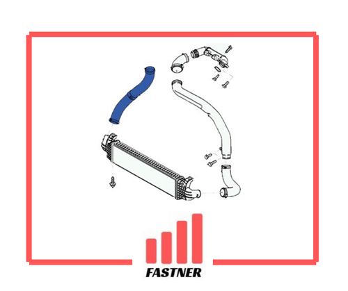 Fastner Tubo Intercooler Aria Turbo Volvo C30 S40 V50 1.6 D 1525112 6M516K863GA - Foto 2 di 2