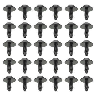 30Pcs 8mm Hex Splash Baffle Bolt Bumper Retainer Screw For Mazda