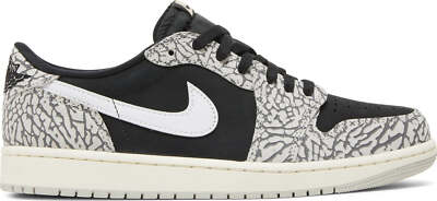 #ad CZ0790 001 Mens Air Jordan RETRO 1 LOW OG #x27;BLACK CEMENT#x27; $143.99