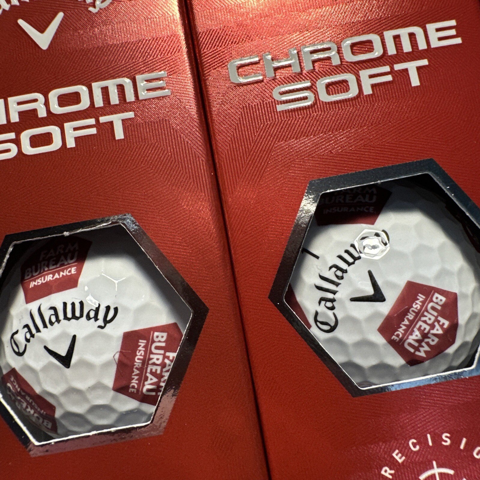 Callaway Chrome Soft Truvis FARM BUREAU INSURANCE 12 Golf Balls 1
