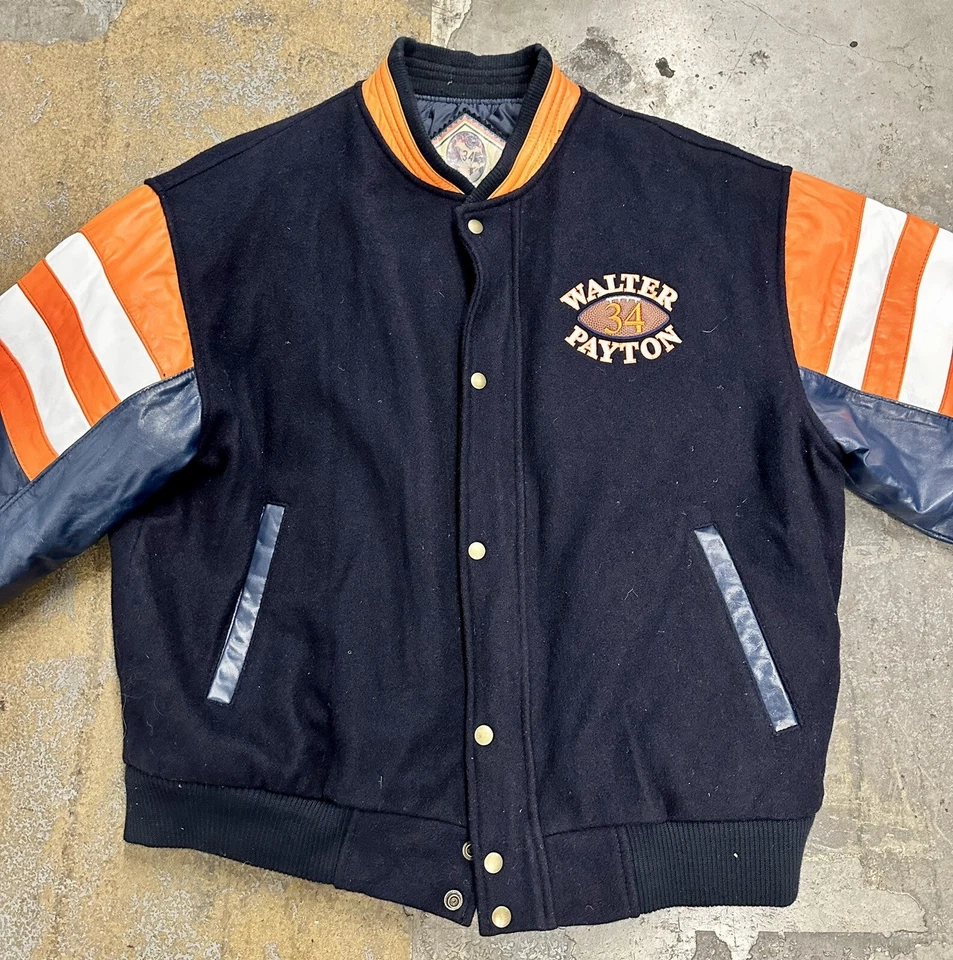 Chicago Bears edición limitada. Chaqueta universitaria Walter Payton Sweetness L para hombre 4/3400 Foto 2 de 4