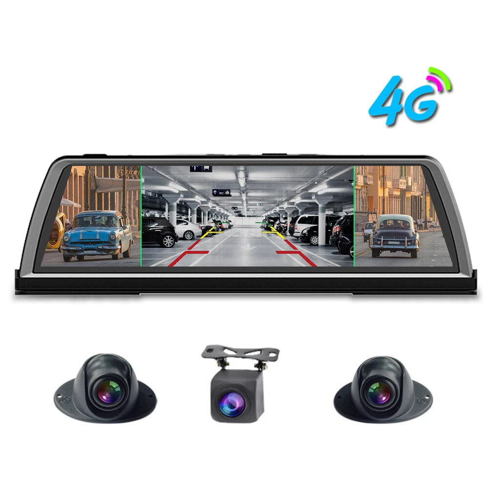 Despedida Definitivo autobús 4G smart car driving recorder 4 cameras 360-degree panoramic dash camera  car DVR | eBay