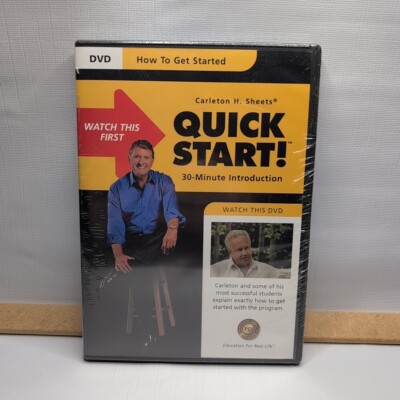 Carleton Sheets : Quick Start - A 30 Minute Introduction DVD NEW Sealed