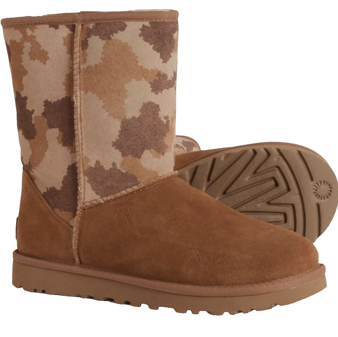Botas de ante de camuflaje para Mujeres