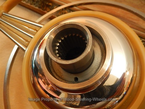 Delahaye 1948-53 steering Wheel 42 cm St. Christopher horn button - Picture 14 of 24