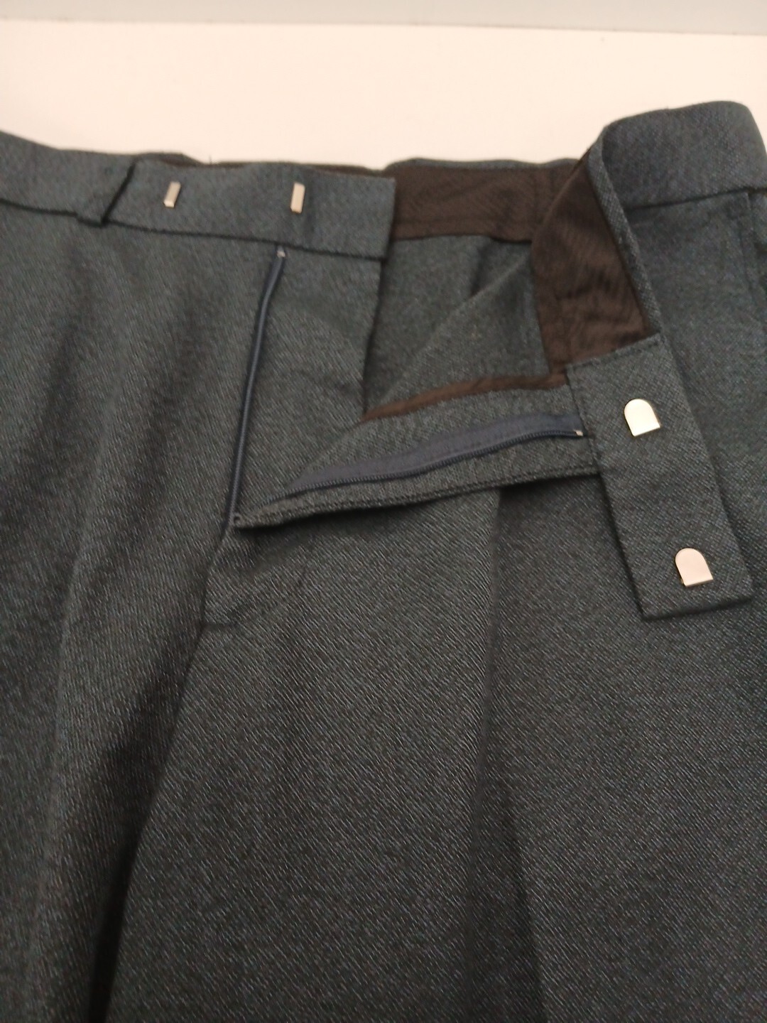 Greenwoods Regular Fit Trousers size W34 L31 Elasticated waist sections Navy Mix image 3
