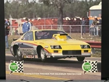 VRHTF NHRA RARE "VTG QUAKER STATE FRANK IACONIO PRO STOCK CAMARO" HAND OUT