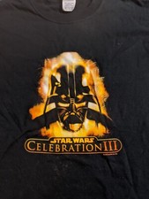 2005 Star Wars Episode 3 III Celebration Vader Promo T-Shirt Sz Adult Medium M
