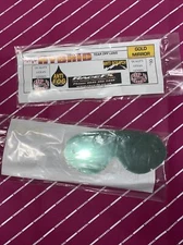 Rip n Roll Hybird Replacment Lens Gold Mirror Tear Off Lens Motocross Goggles