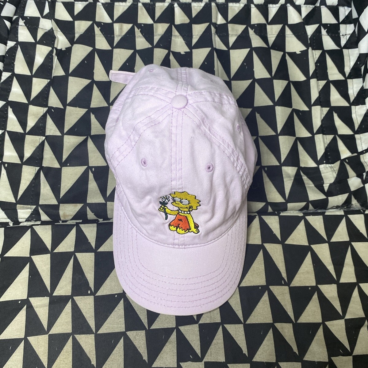 Mad Engine The Simpsons Lisa Simpson Embroidered Strapback Hat Cap Mad Engine The Simpsons Lisa Women main image 3