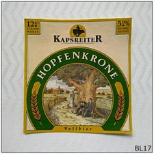 Kapsreiter Hopfenkrone Vollbier Beer Label (BL17)