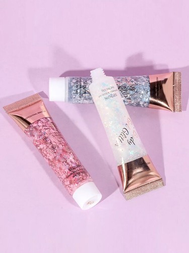 Chunky Glitter Highlighter Diamond Cream Waterproof Eyeshadow Sequins UK - Picture 16 of 26