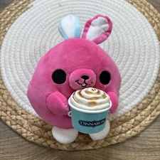 Zuru Snackles Britney Bunny Plush with Cinnabon 5” Pink Stuffed Toy