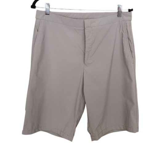 VTG Prada Sport 2000s Linea Rossa Mens Shorts Grey Red Tab Archival Adjustable
